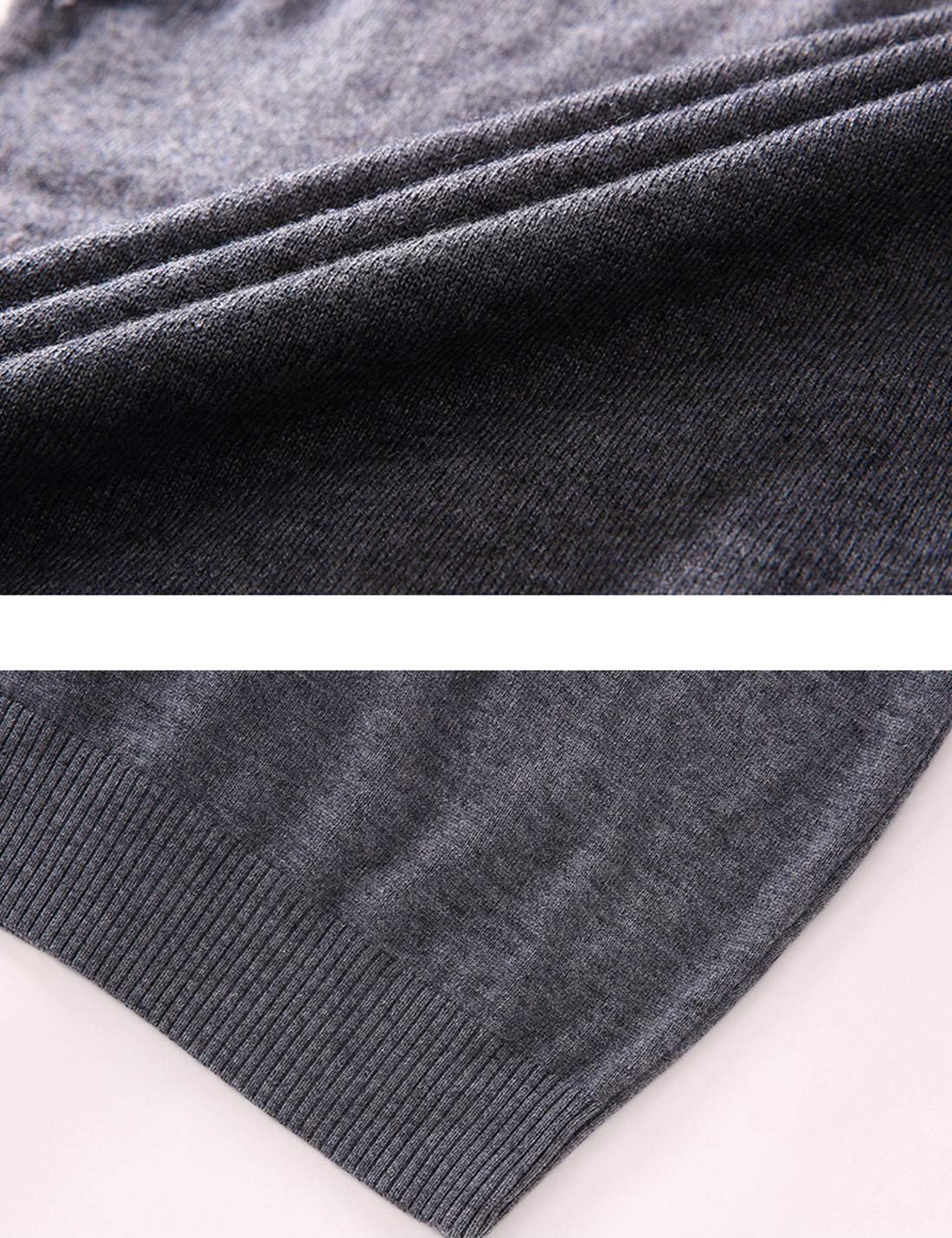 Flygo Men's Basic Slim Fit V-Neck Pullover Sweater Vest Wool Blend Knit Vest