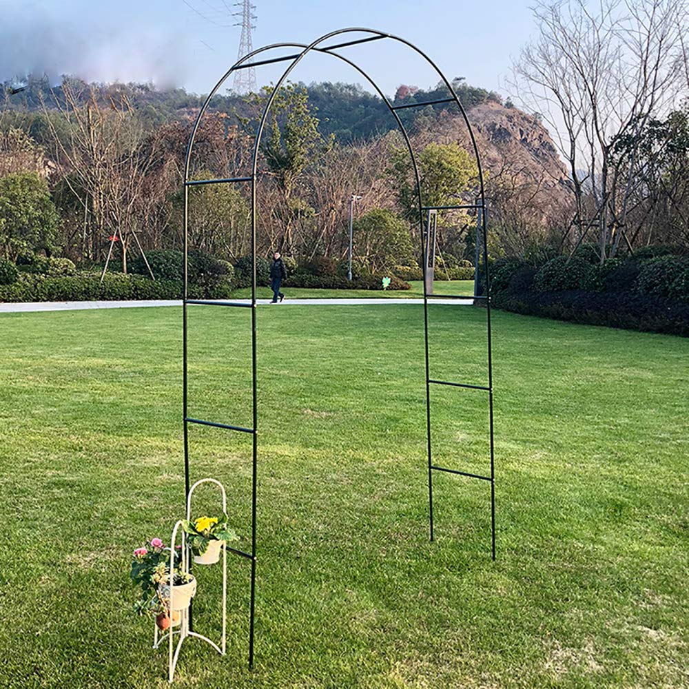 Garden Arch Trellis Wedding Garden Party Decoration Arbor Iron Tubular Archway for Climbing Plants Support