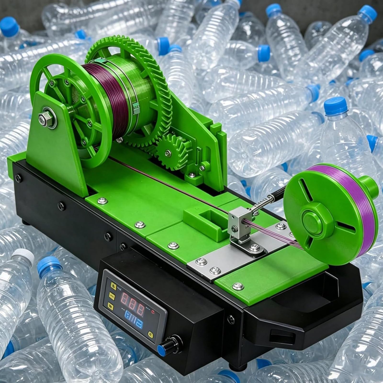 Ekstrudery do drukarek 3D, stacjonarne maszyny do produkcji filamentów, recykler butelek PET z recyklingu, filament 3D wytłaczany z plastikowych butelek, dla rodzin, majsterkowiczów D