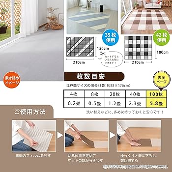 Sosanoh　タイルカーペット　３６枚 新品・未使用　国内メーカー 高級タイルカーペット 日本製 洗える＆防音 ユニットラグ アート