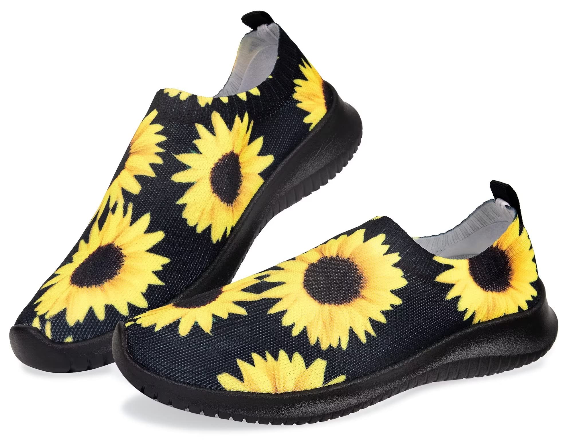 MAIITRIPWomens Comfort Elastic Sock Slip On Walking Lightweight Non-Slip Fall Shoes (Size:5.5-11)