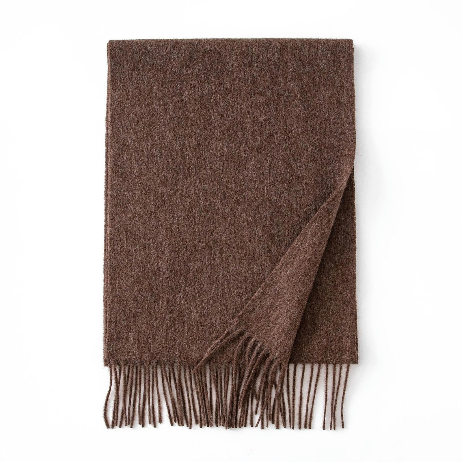Sciarpa Donna Sciarpa di Lana Unisex per Autunno E Inverno - Avvolgimento E Scialle con Collo Caldo E Caldo, Semplice Eleganza per Uomini E Donne-marrone-180 * 30 Cm
