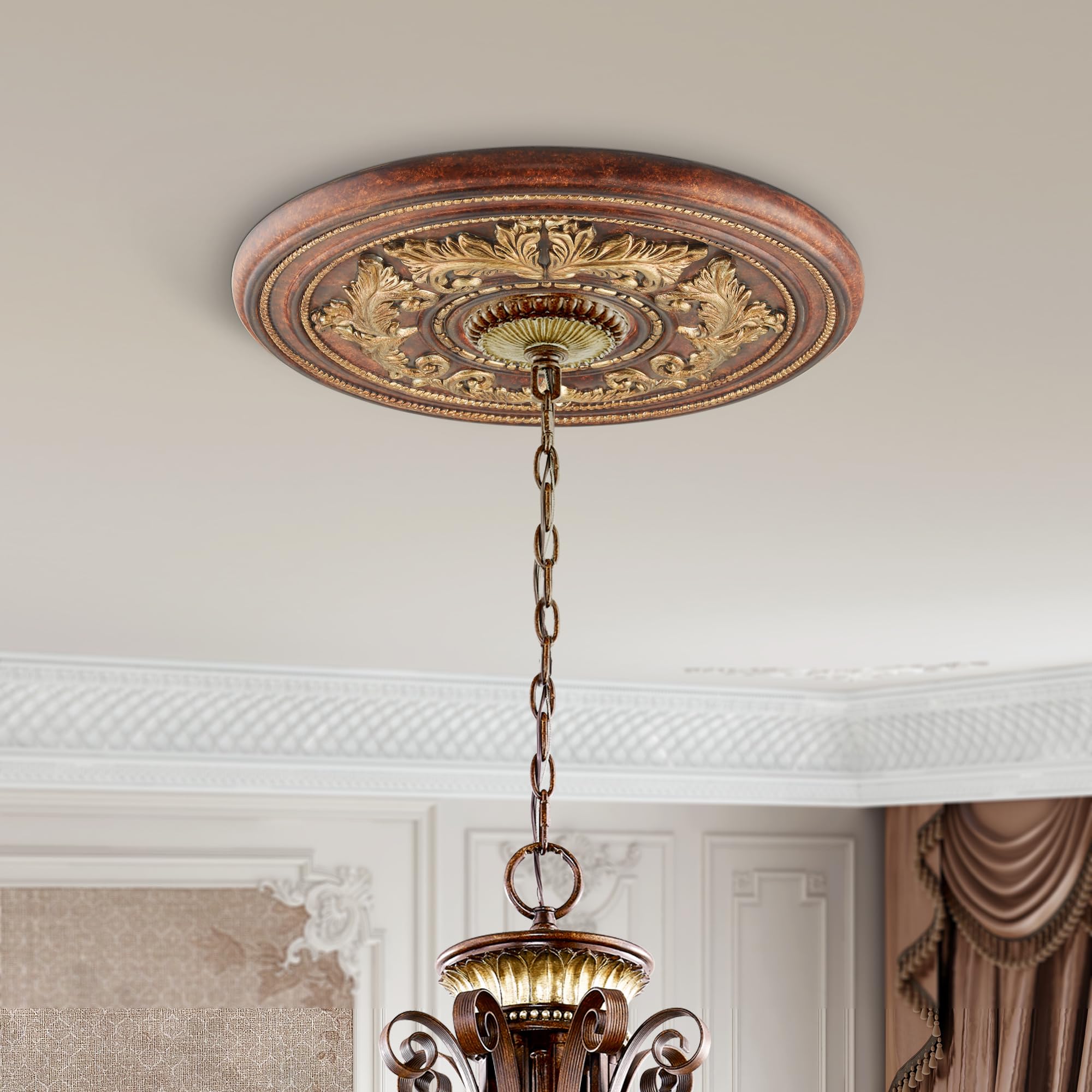 Livex Ceiling Medallion - Verona Bronze -4