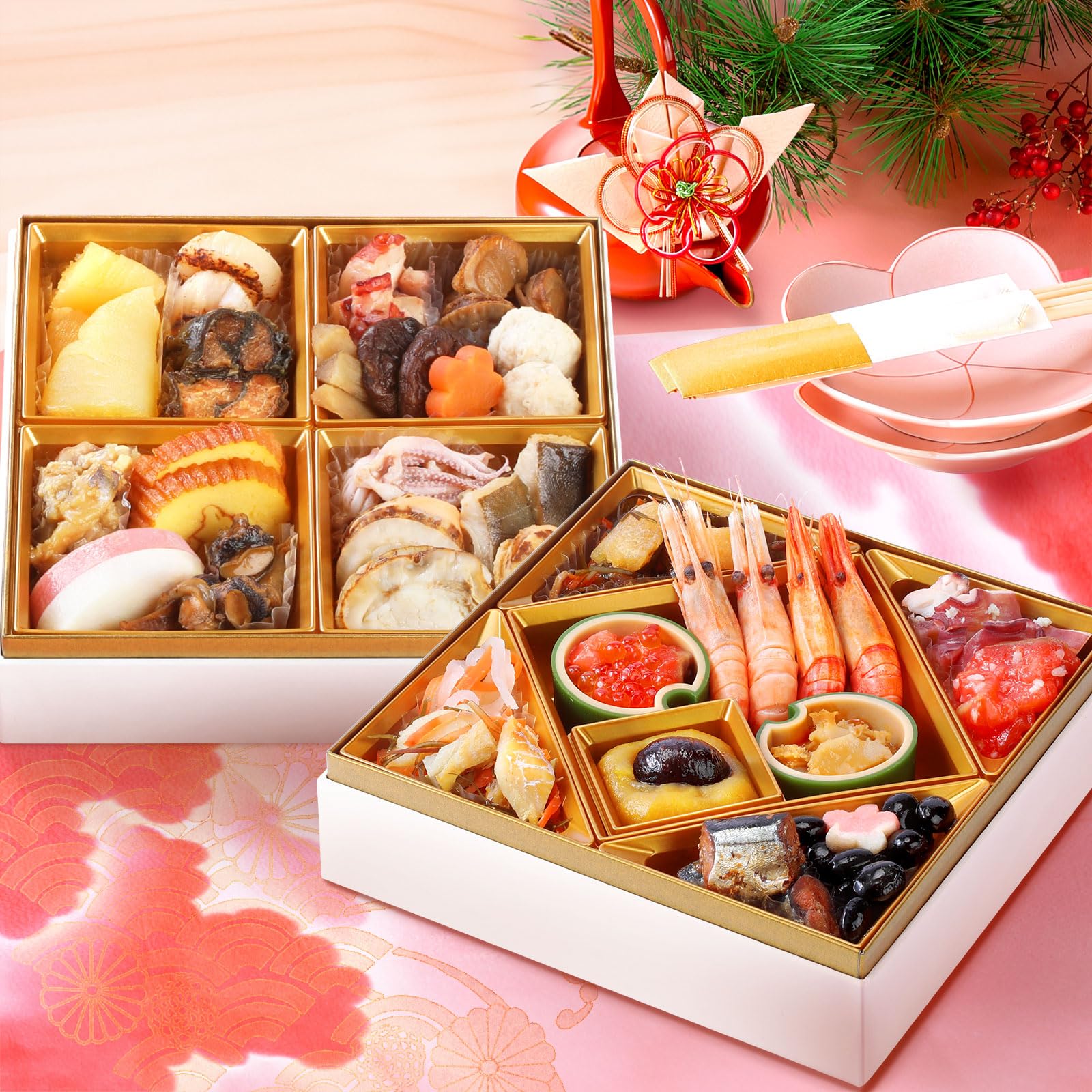 海鮮おせち こざくら（2人前・2段）