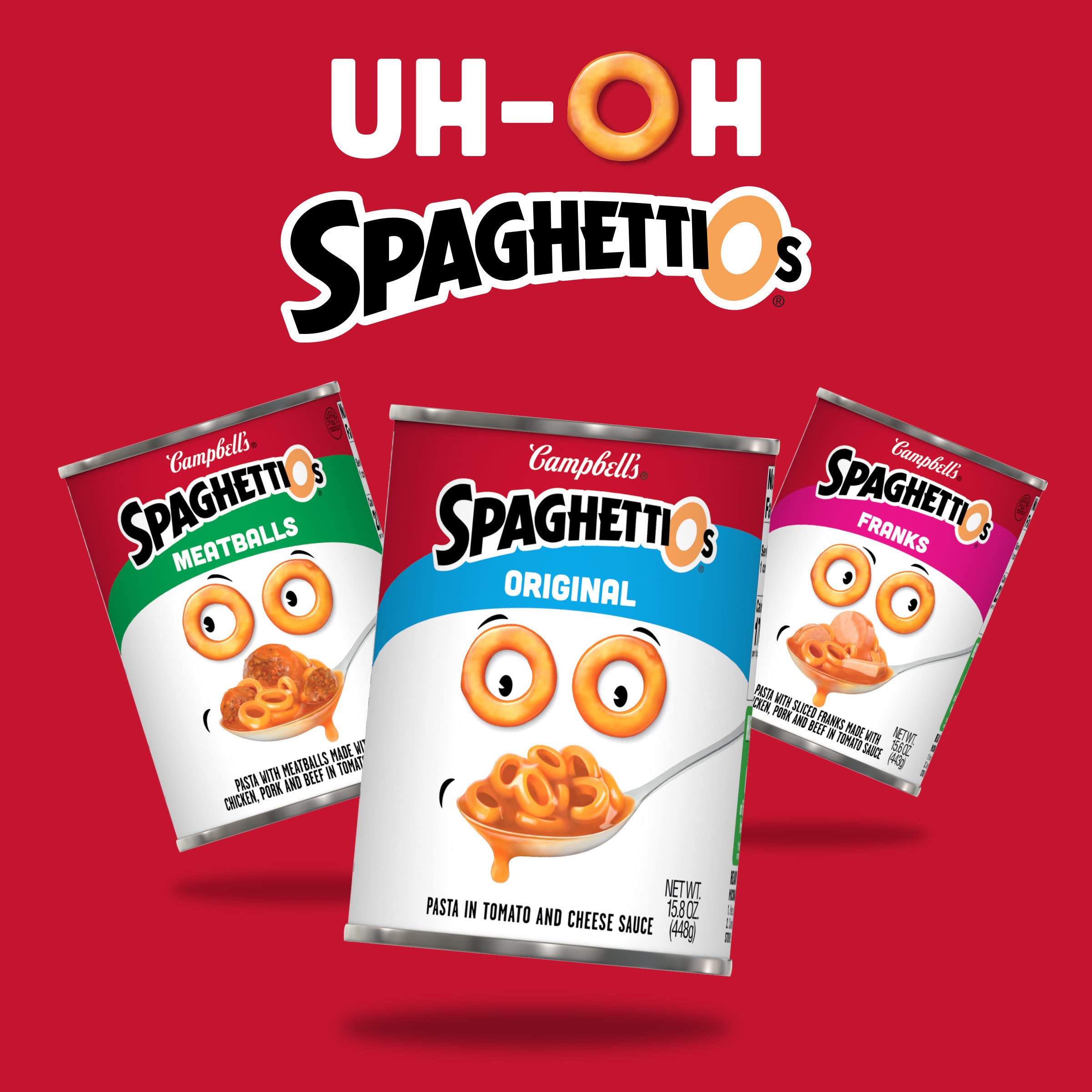 SpaghettiOs Original Canned Pasta, Healthy Snack for Kids and Adults