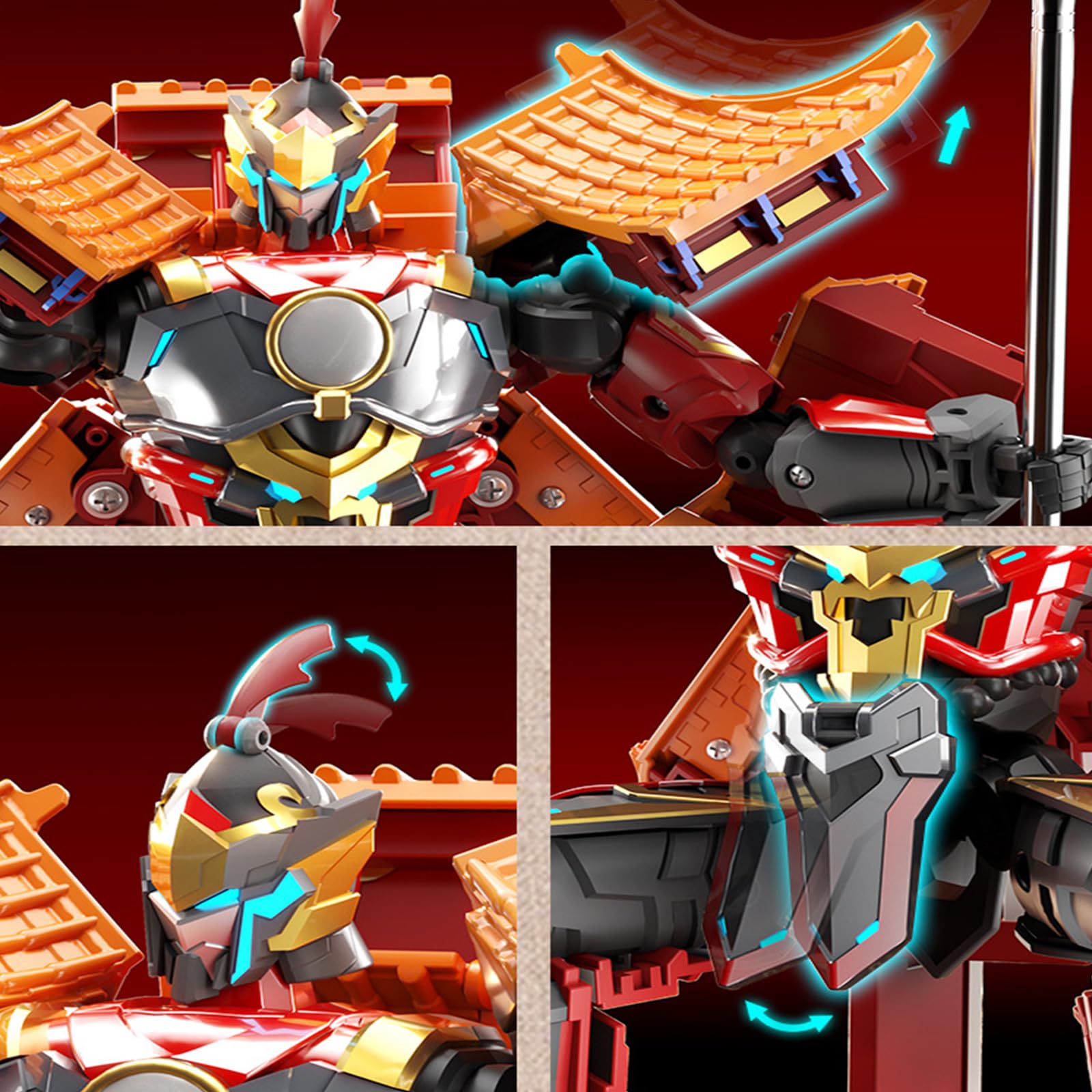 Realistische Tiananmen Beschützer Mecha Robotermodell Legierungs Actionfigur mit verformbarem Design für Anzeige und Rollenspiel Tiananmen Verteidiger Generalspielzeug