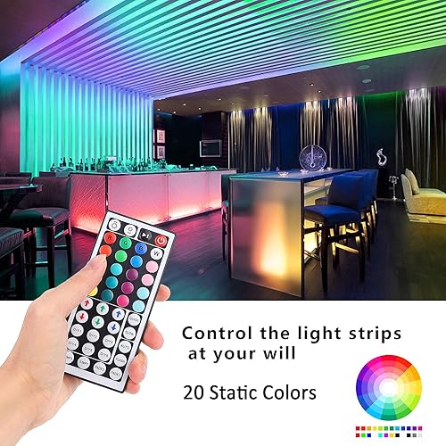 Miniatura 4 de Tira de luz LED RGB de 44 teclas, control remoto inalámbrico, luz LED SUPERNIGHT reemplazo remoto para SMD 5050 2835 3528 luces de tira LED