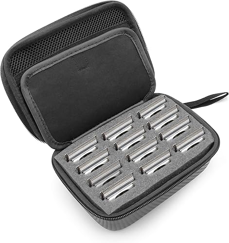 CASEMATIX Funda protectora para cortapelos para peluqueros y estilistas, compatible con 12 protectores de metal Andis, Oster, Wahl, Babyliss