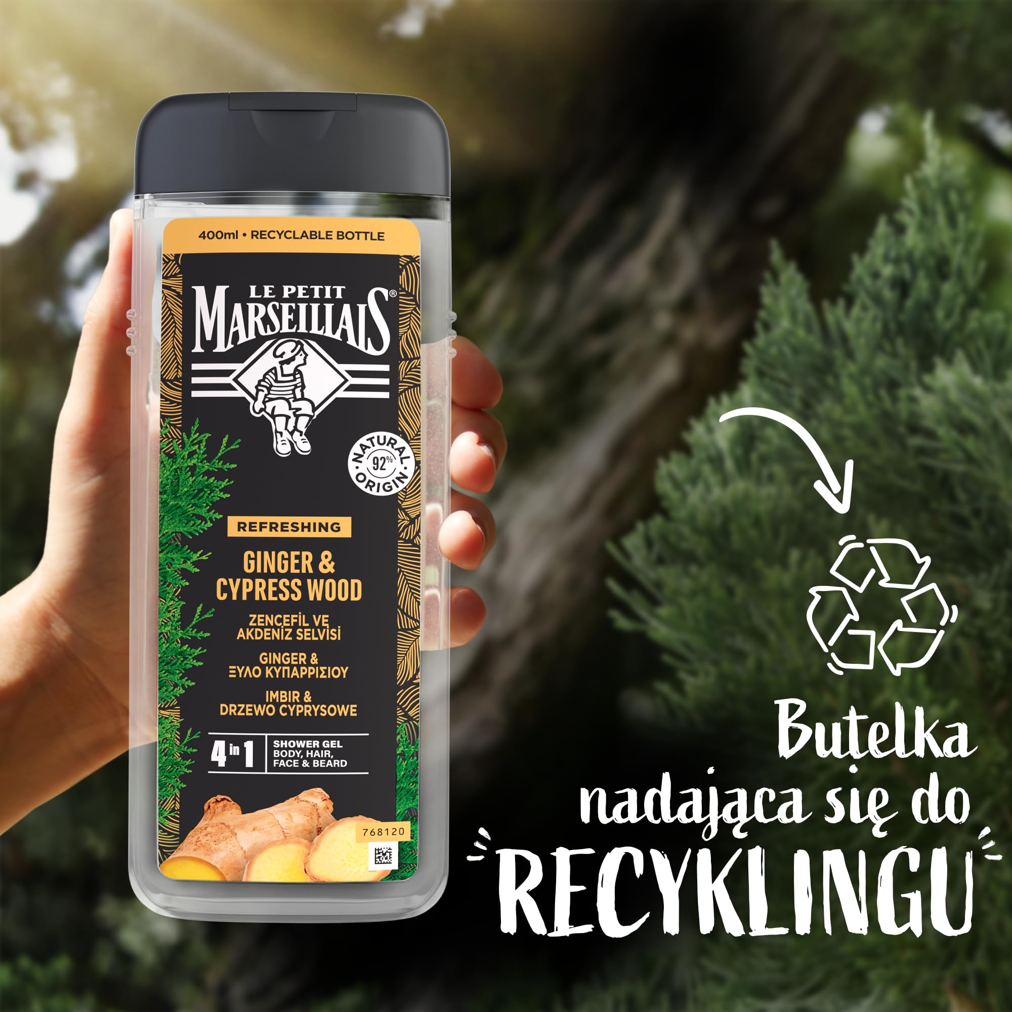le petit marseillais duş jeli men serisi zencefil & akdeniz selvisi (400 ml)
