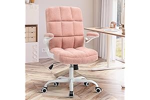 Cute and Cozy Teddy Fleece Office Desk Chair for Girls