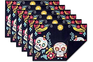 Day of the Dead Placemats: YiHomer's Sugar Skull Feast