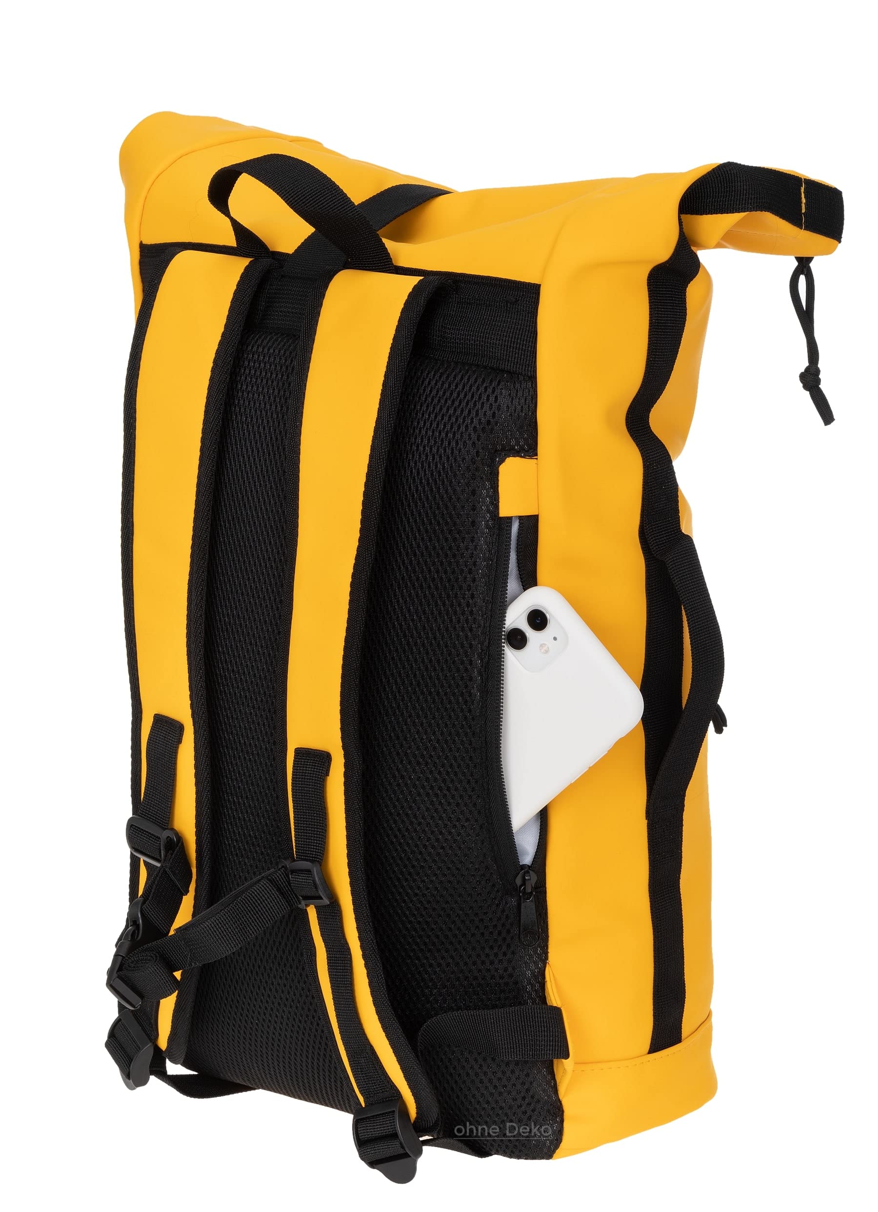 Elephant Rucksack Herren Plane Time Bag Kurierrucksack Roll-Top Fahrradrucksack Sport Fitness Damen 23 Liter A4 12821 + Flasche