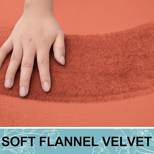 Miniatura 4 de Smiry Tapete de baño de espuma viscoelástica de 24 x 16 pulgadas, extra suave y absorbente, antideslizante, lavable para suelo, ducha y bañera,