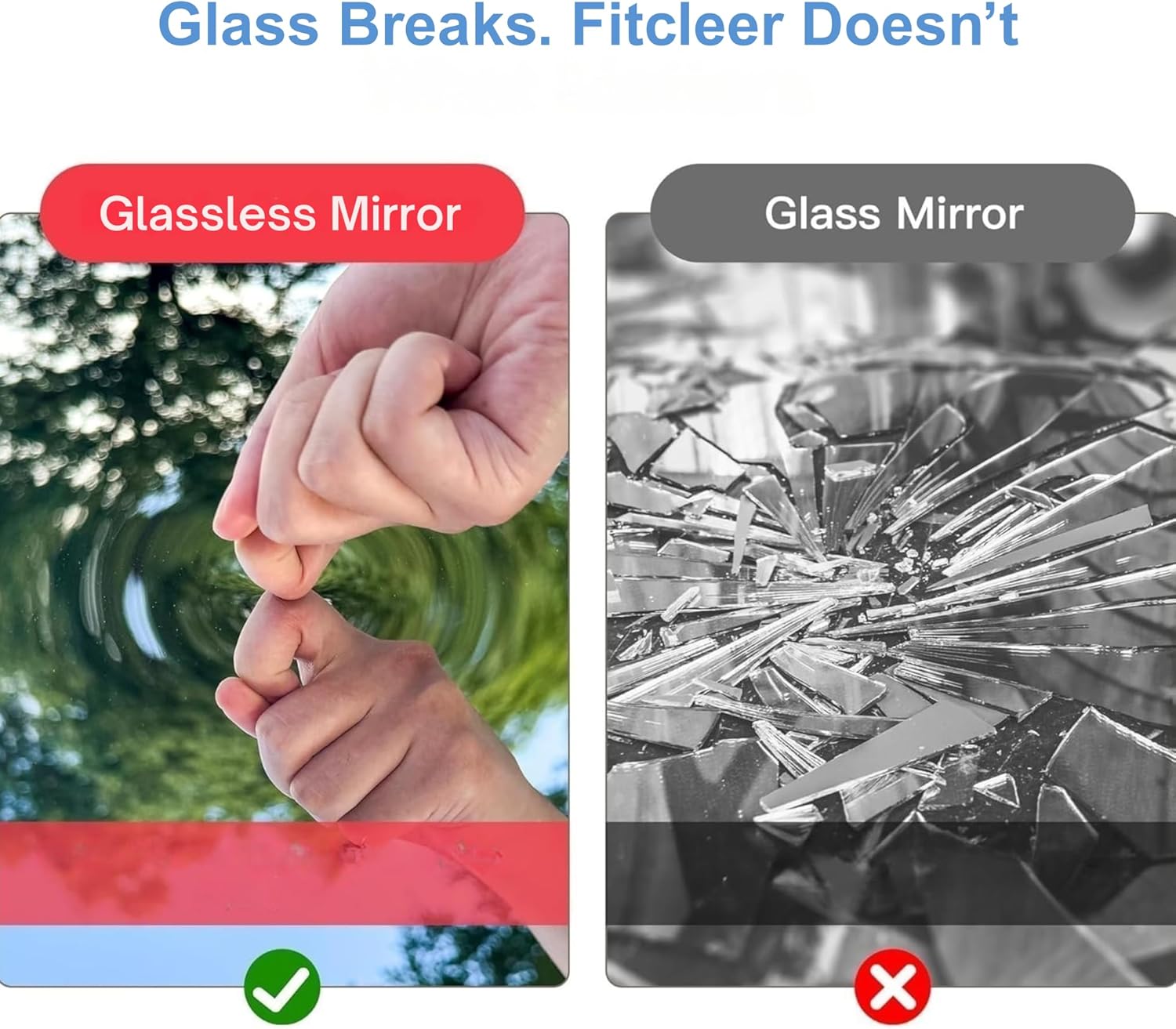 Transform Your Home Gym: 47”x26” Shatterproof Full Body Mirror Review!