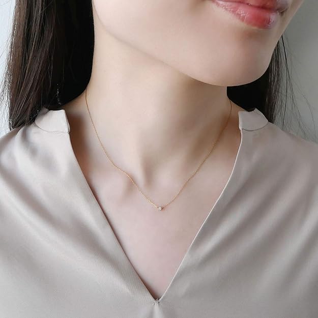 Amazon | 【公式】[ヴイエー ヴァンドーム青山] ネックレス K18ピンク