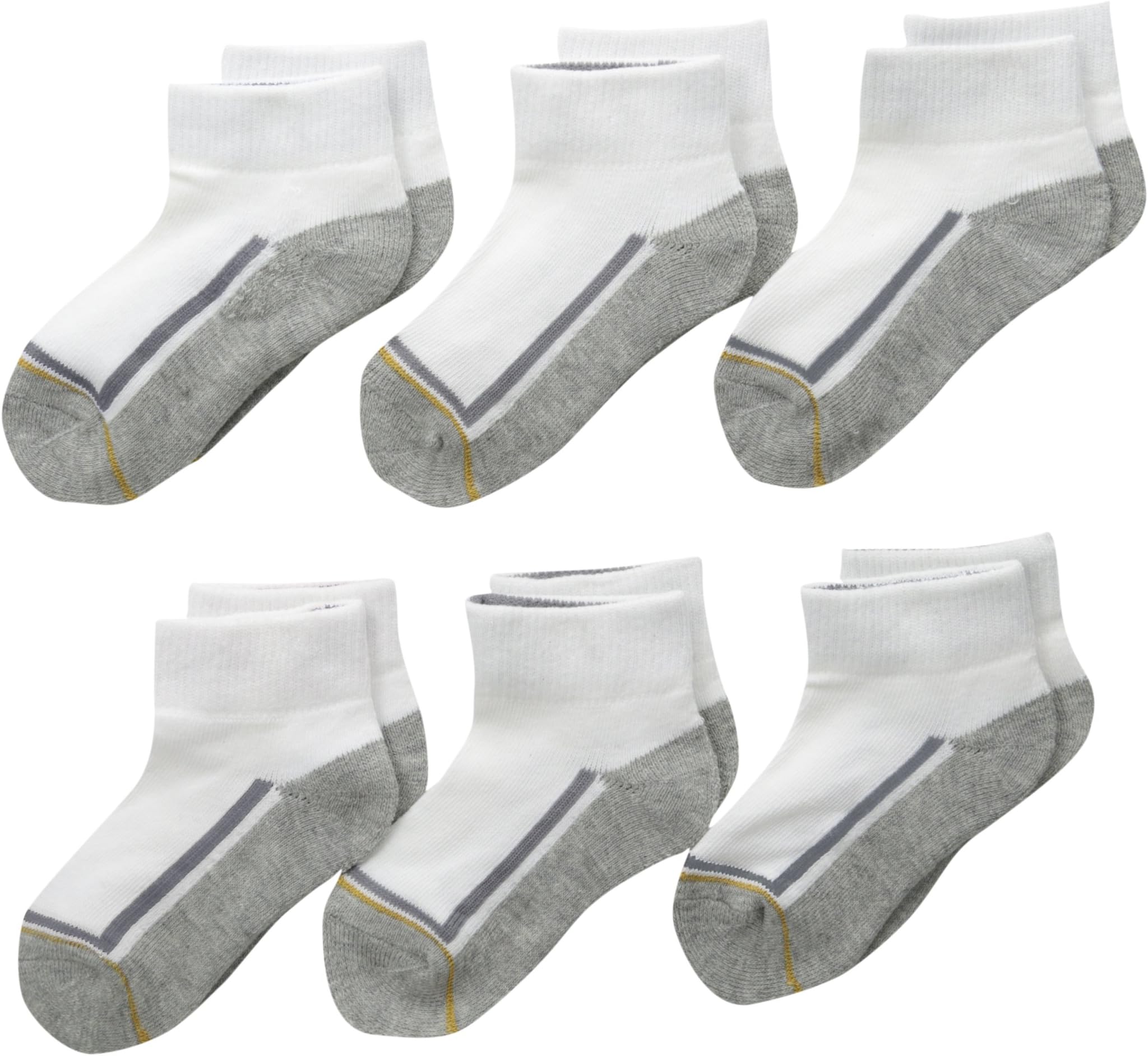 Gold Toe Big Boys' Six-Pack Athletic Low Cut Socks