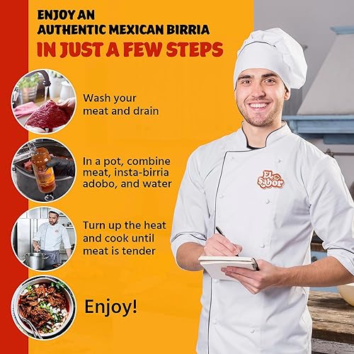 Miniatura 6 de Birria Mix  Tarro de vidrio Instabirria de 16 onzas líquidas para hacer estofado de birria, tacos de birria y quesabirrias de productos el sabor