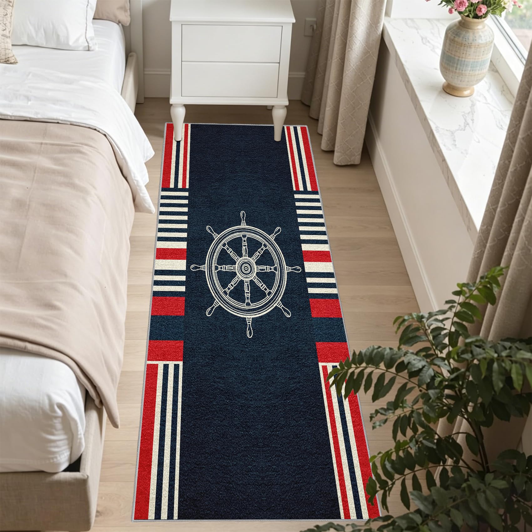 Generisch Maritim Teppich Läufer Flur 50x150 cm Ozeans Küchenteppich