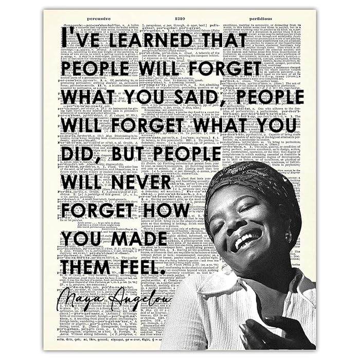 Buy "People Will Forget What You Said…" Maya Angelou: Positive Quotes ...