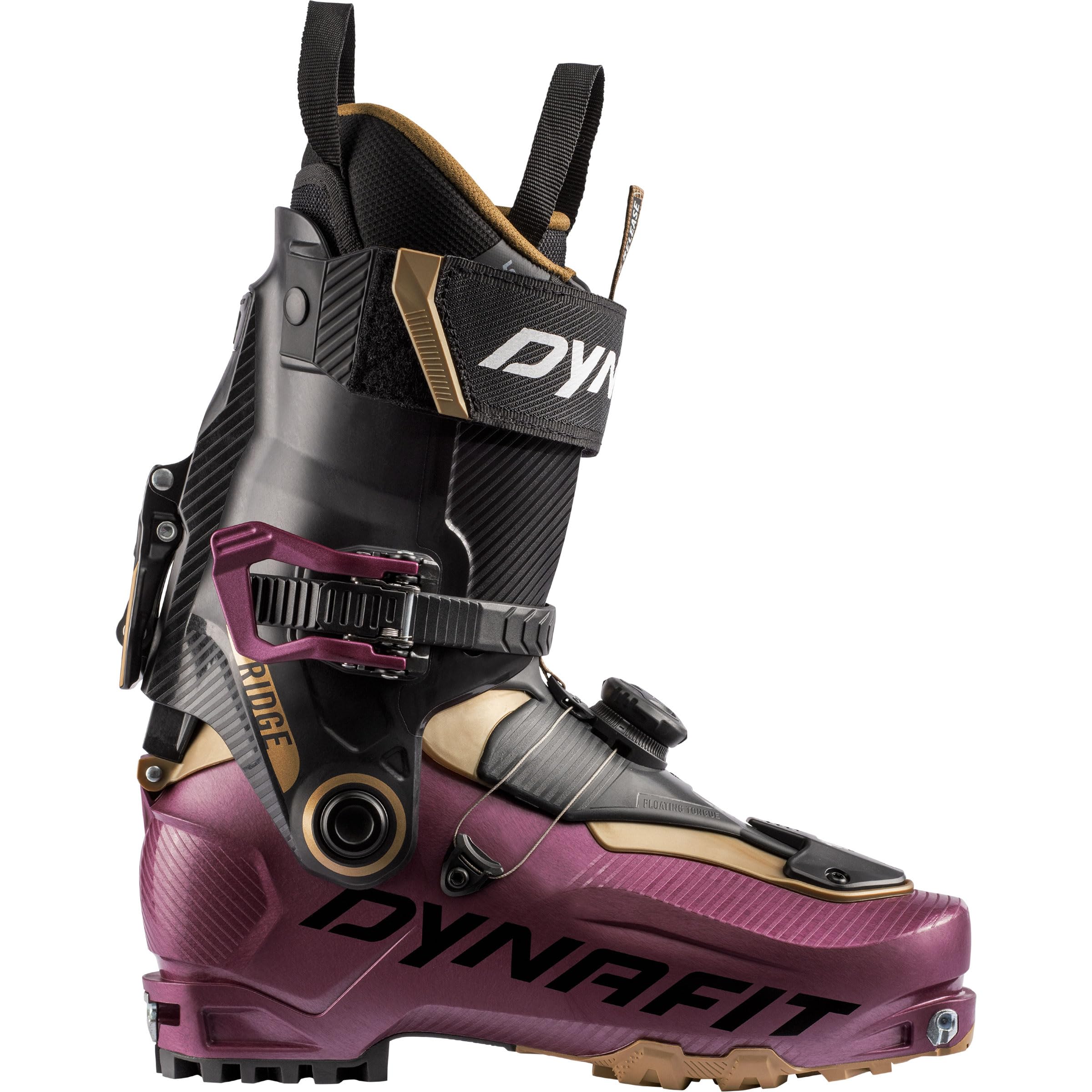 DYNAFIT Damen Ridge Tourenskischuhe, Burgundy-Black Out, 39|39.5