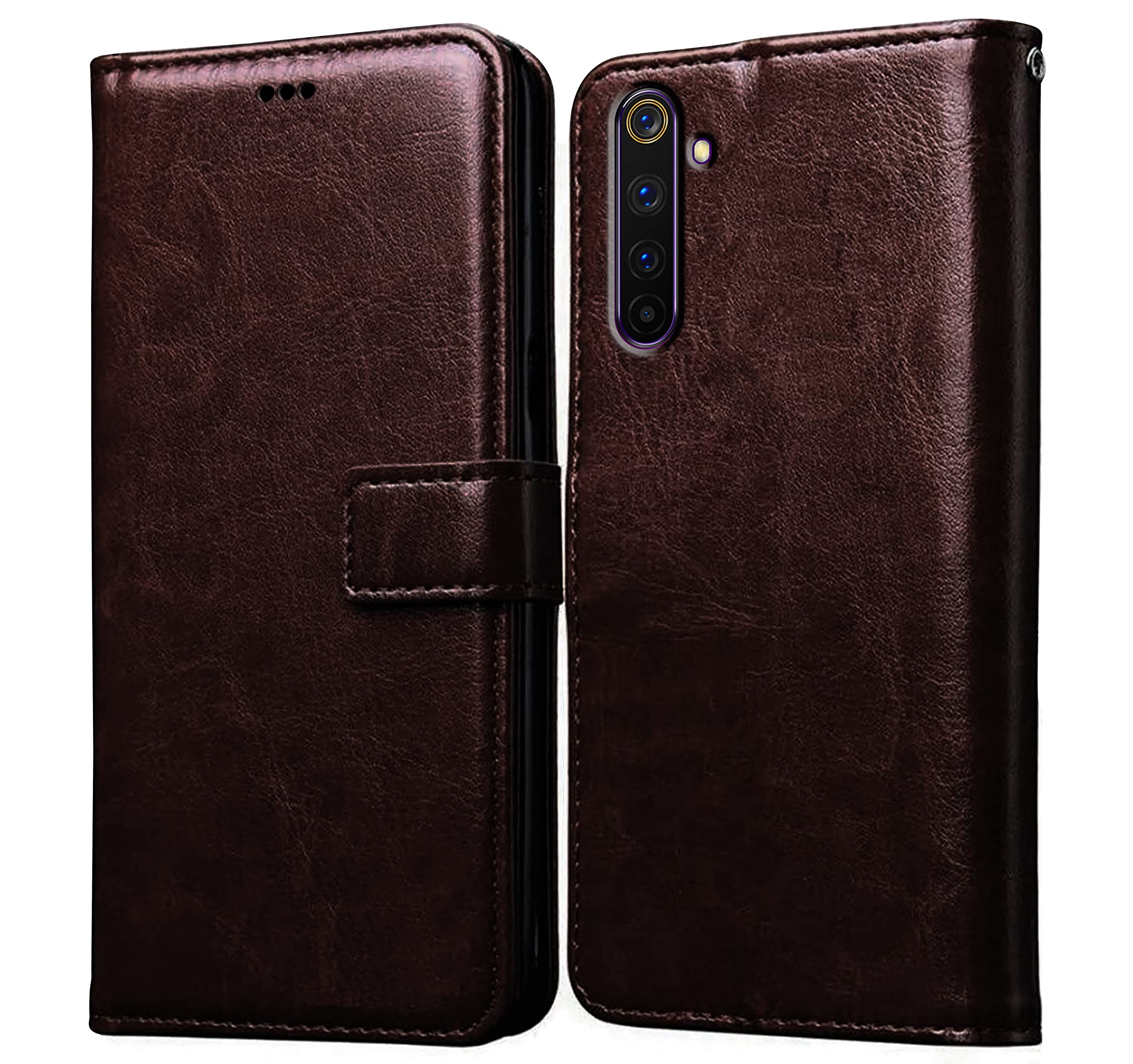 Amazon Brand- Solimo Flip for Realme 6 Pro (Leather_Coffee) (B0BHV41CVK) Amazon Price History, Amazon Price Tracker