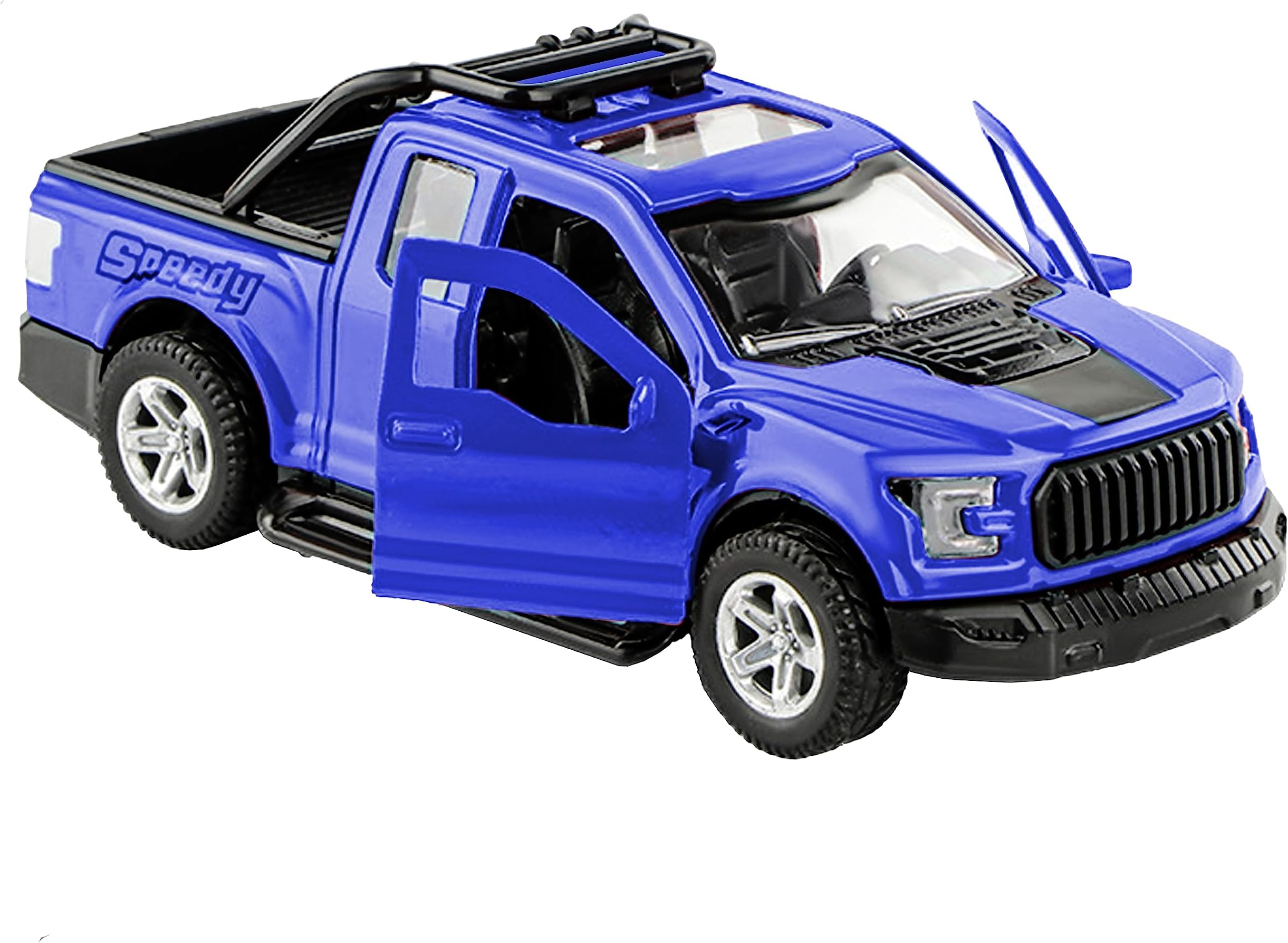 Bambibo Toy Pickup Truck - 1:32, Pickup Truck Toy | Pick Up Truck Toys For Boys | Toy Pickup Trucks For Kids | Diecast Cars And Trucks | Pick Up Truck Toy For Toddler | Truck Toys For Kids (Blue)