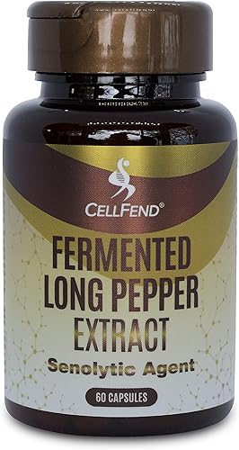 Fermented Long Pepper Extract – Senolytic Agent – with Piperlongumine – Potent 30:1 Extract – 1000mg Per Serving - 60 Vegan Capsules