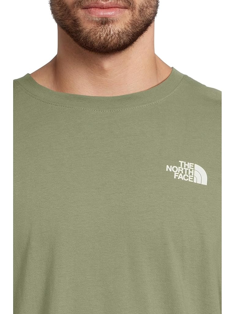 Green The North Face Evolution Light Ink Box NSE Long Sleeve Tee Graphic