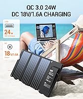 Vista 9 de BLAVOR Banco solar de la energía del cargador de 20,000mAh más el panel solar de 30W