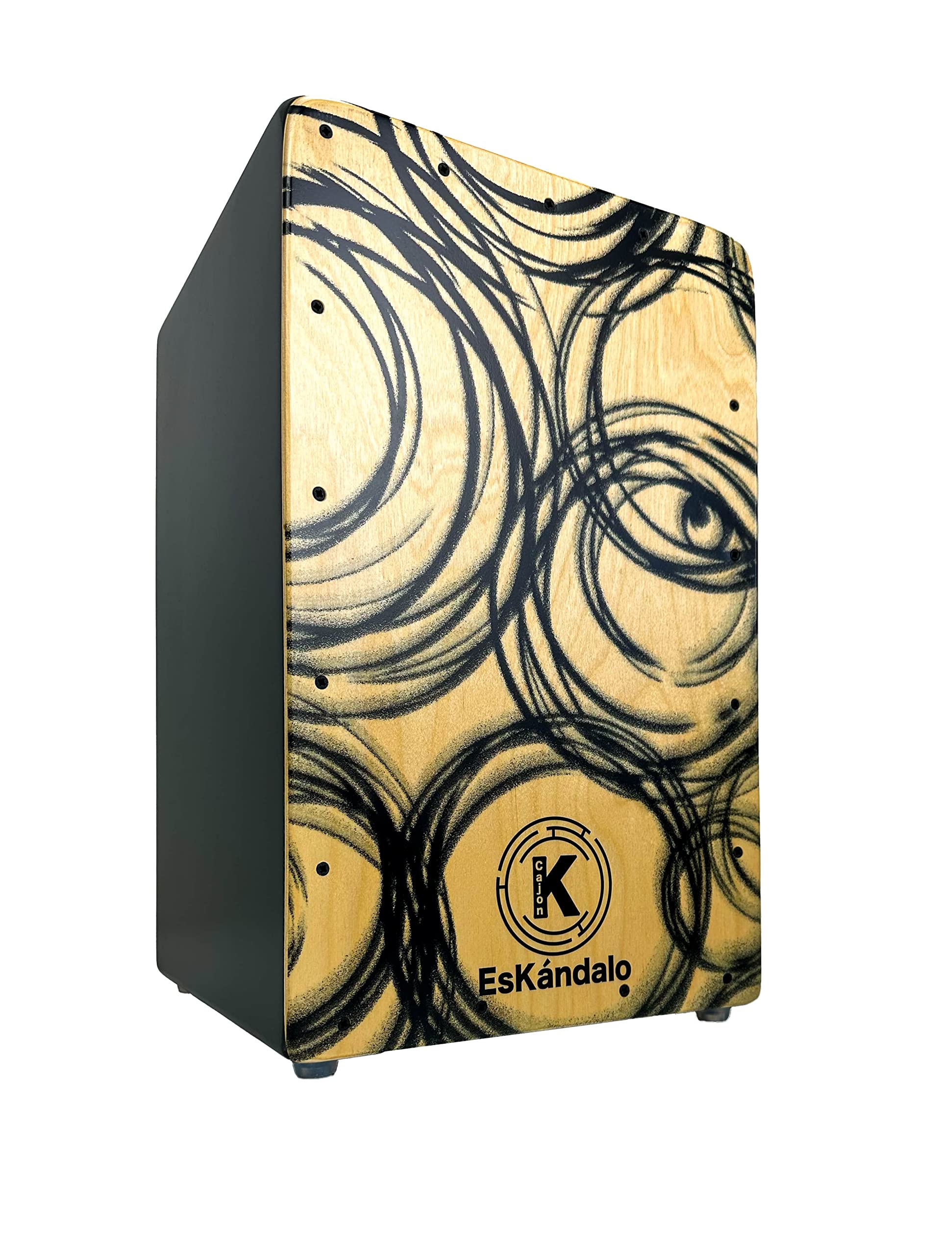Cajon Flamenco Eskandalo Konfusion (TAPA NATURAL CON FUNDA)