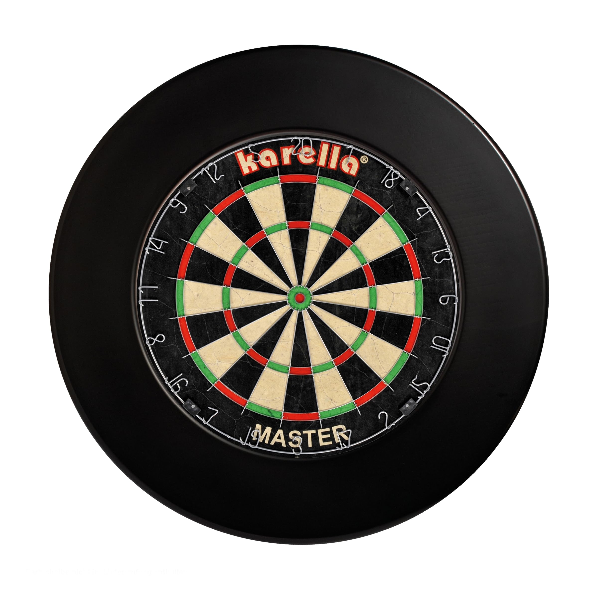 Karella 8076.01 Cible de fléchettes Surround/Catch PU Noir