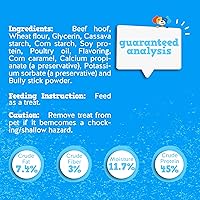 Vista 4 de Jack&Pup Boquillas de vaca rellenas para perros, pezuñas de vaca para perros, masticables naturales para perros, huesos rellenos