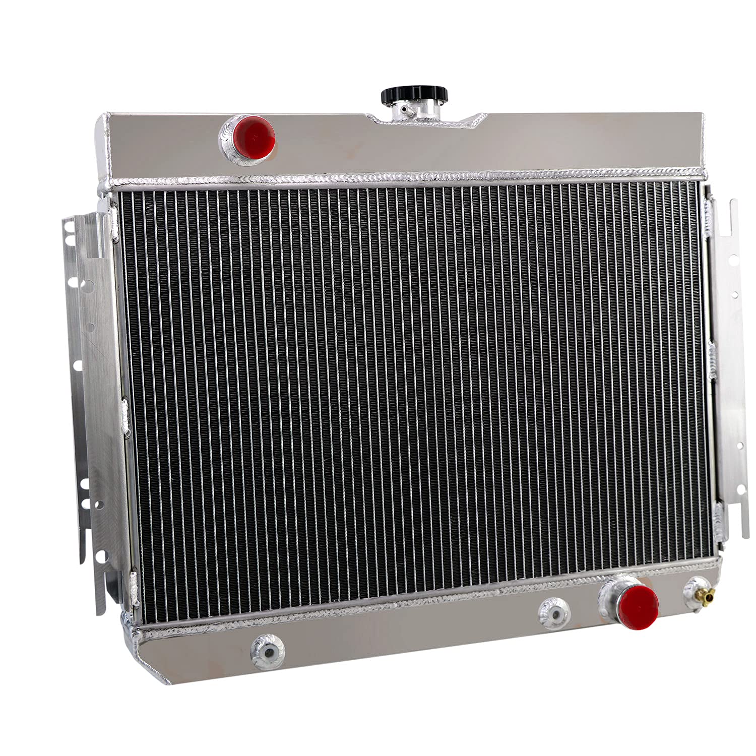Photo 1 of ECMRAD 3 Row Core Aluminum Performance Radiator for Chevy Impala Chevelle El Camino 1963 1964 1965 1966 67 1968