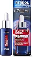 L'Oréal Paris Revitalift Sérum Facial Noturno com Retinol Puro, Corrige Rugas Profundas, Uniformiza o Tom da Pele, Melhora a Textura e Firmeza, Ação Antienvelhecimento, 30ml
