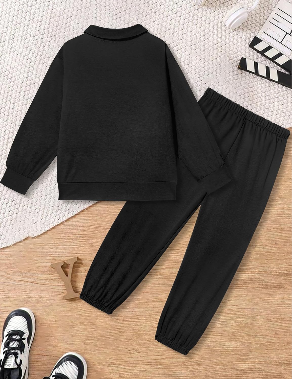 MIGU Boys Clothes for Boys Outfits Set Half-Zip Pullover Sweatshirt and Sweatpant 2pcs Boys Tracksuit - Image 6