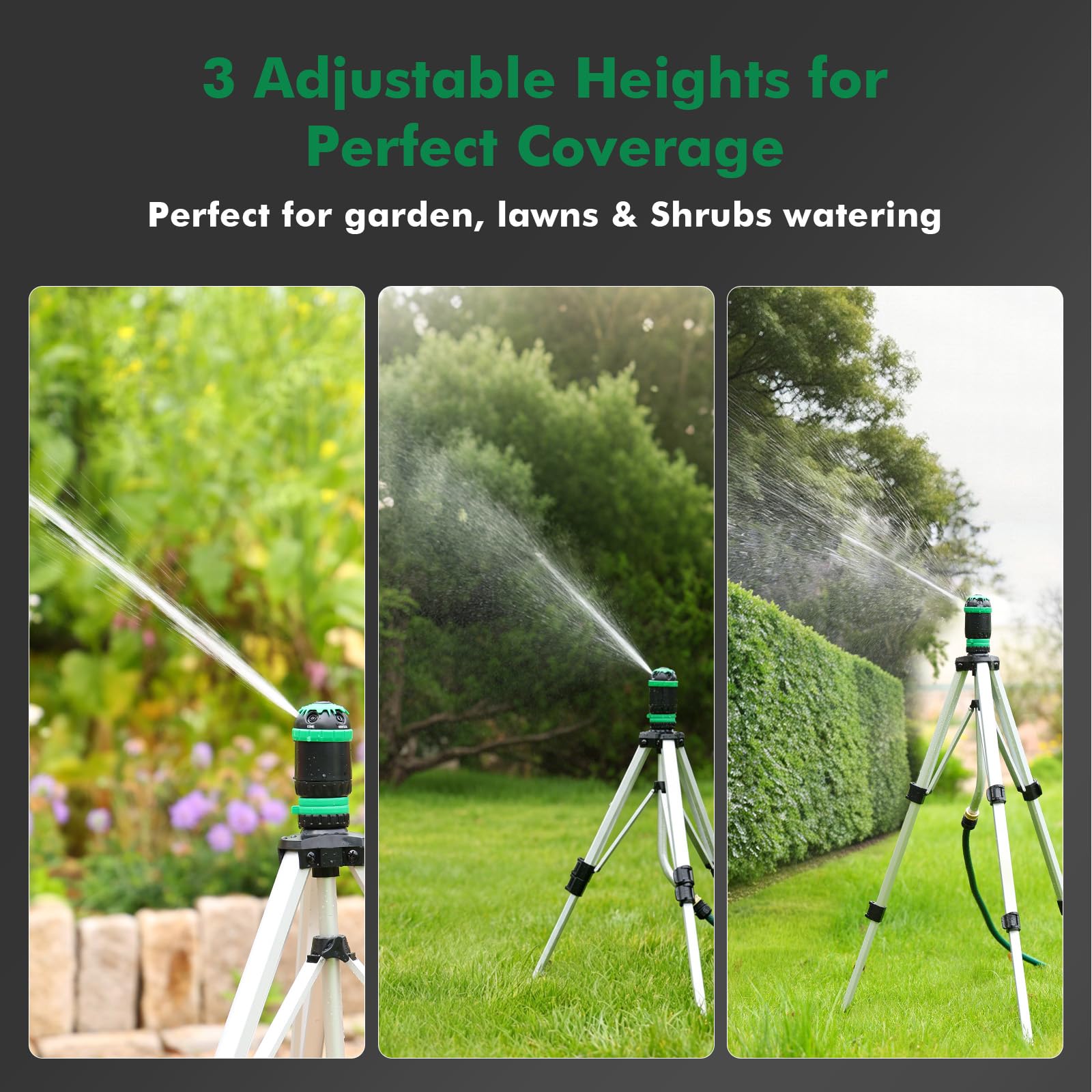 RESTMO Sprinkler mit 36-Zoll-Stativ