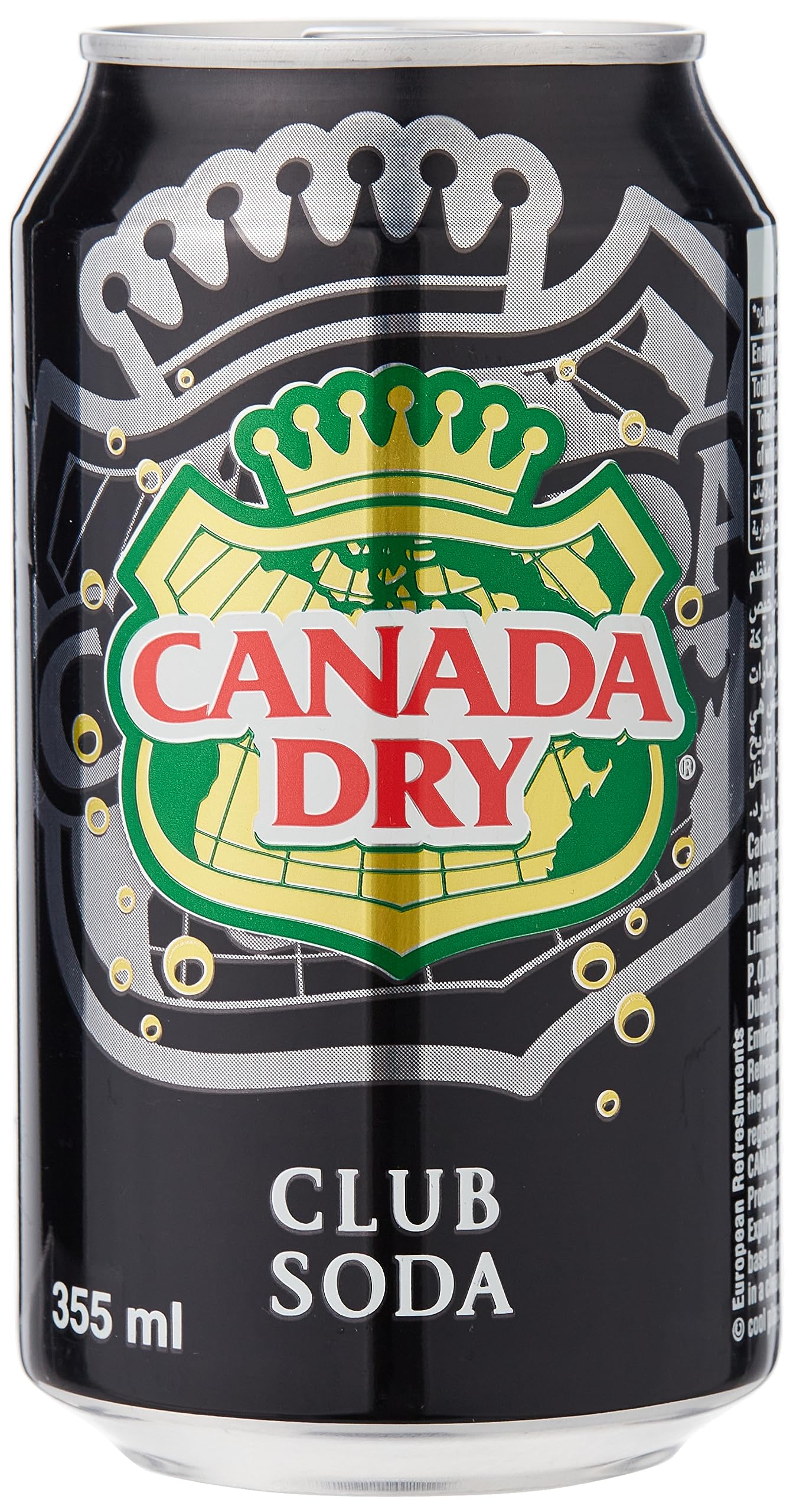 Canada Dry Club Soda Can 24-Pieces 355 ml