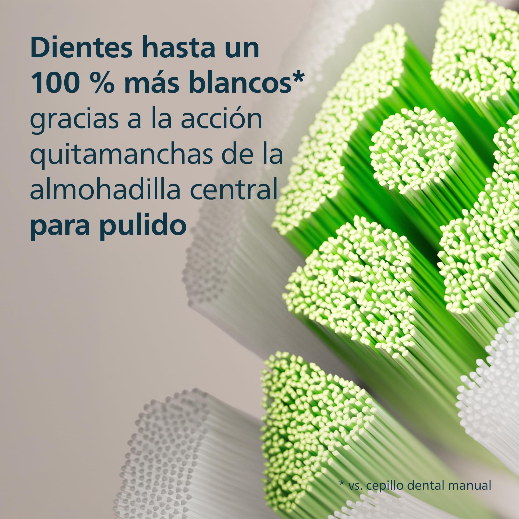 Philips Sonicare W2 Optimal White, cabezales de cepillo dental de repuesto originales, blanco, paquete de 8, HX6068/87