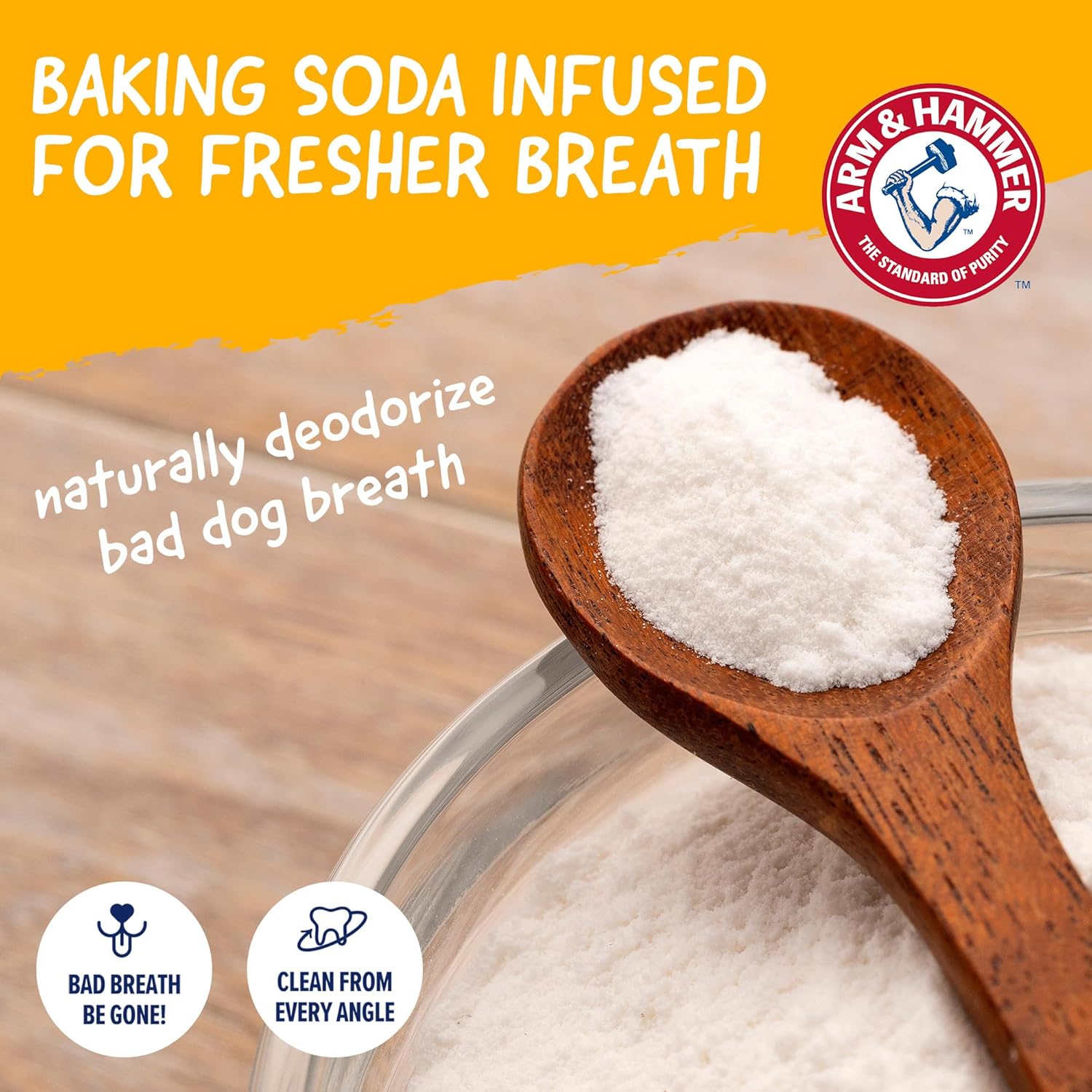 Arm & Hammer Nubbies T-Bone Dental Dog Chew Toy with Peanut Butter Flavor, Textured Chew Toy Designed to Help Clean Teeth and Support Oral Care for Dogs Up to 35 lbs - 24 Pack