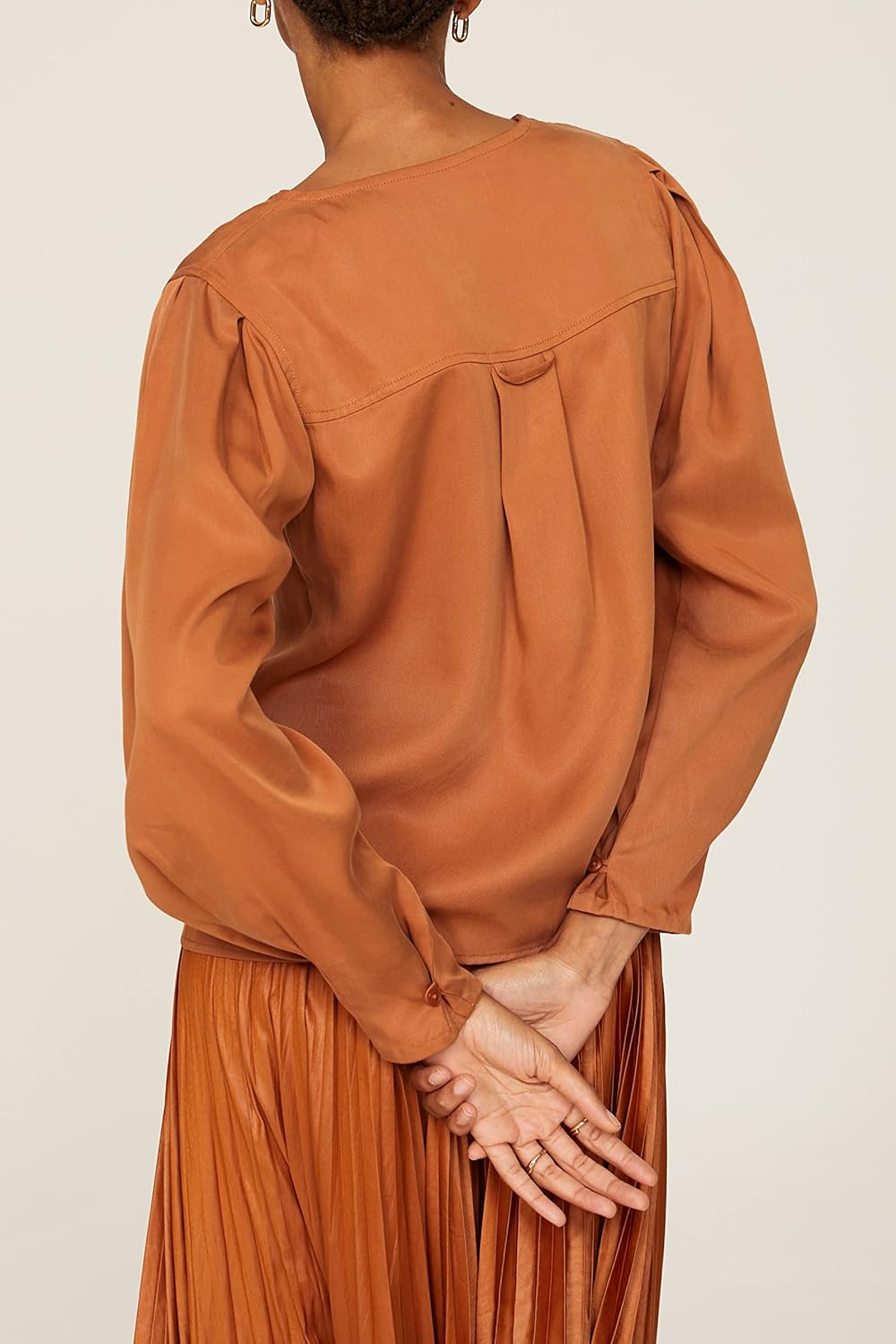 TODAYFUL - 美品　Standcollar Tunic Blouse brown 03311237_6426557a71c5b.jpg?v=