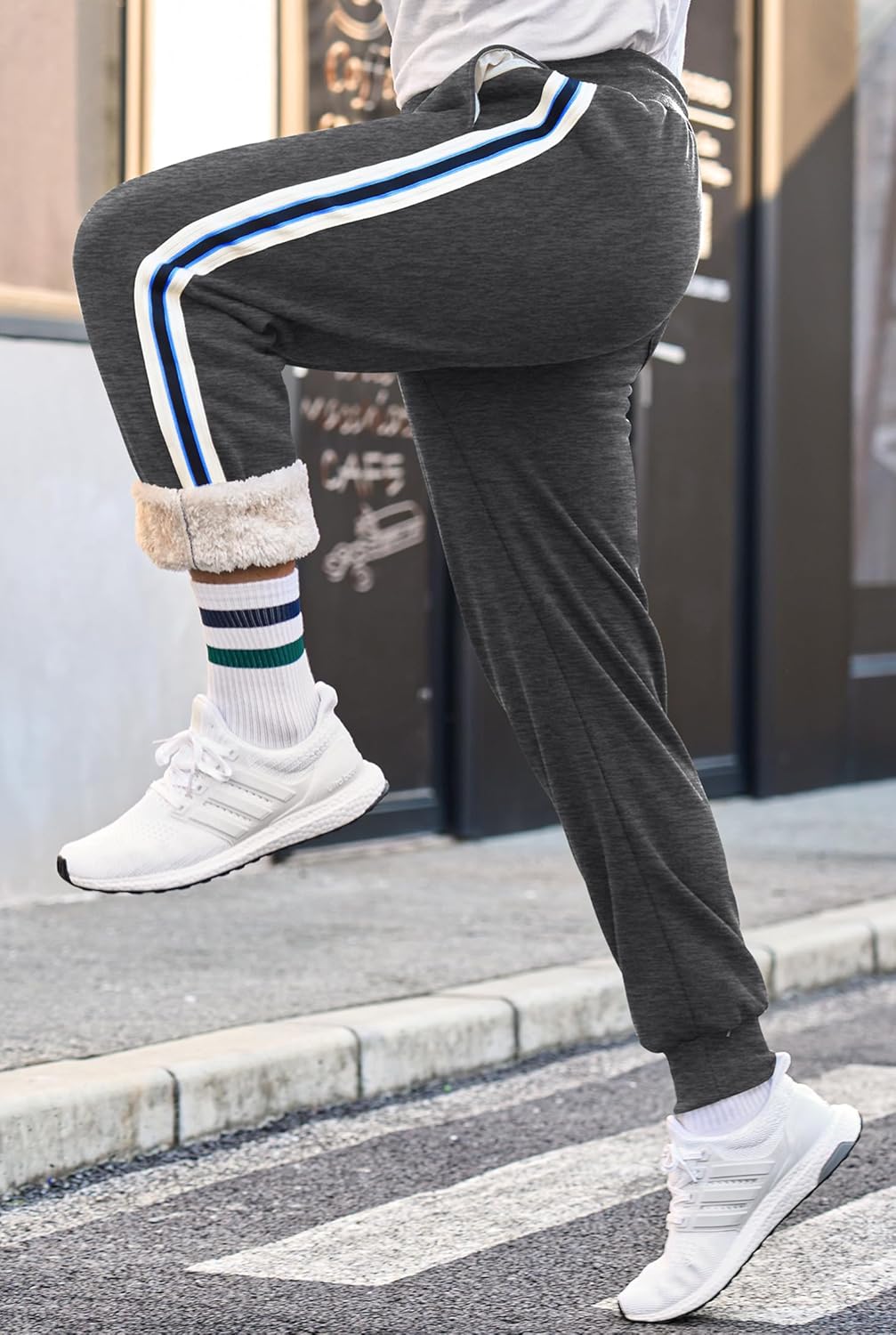 Men's Sherpa-Lined Jogger Pants Winter Active Thermal Sweatpants (S-XXL) - Image 6