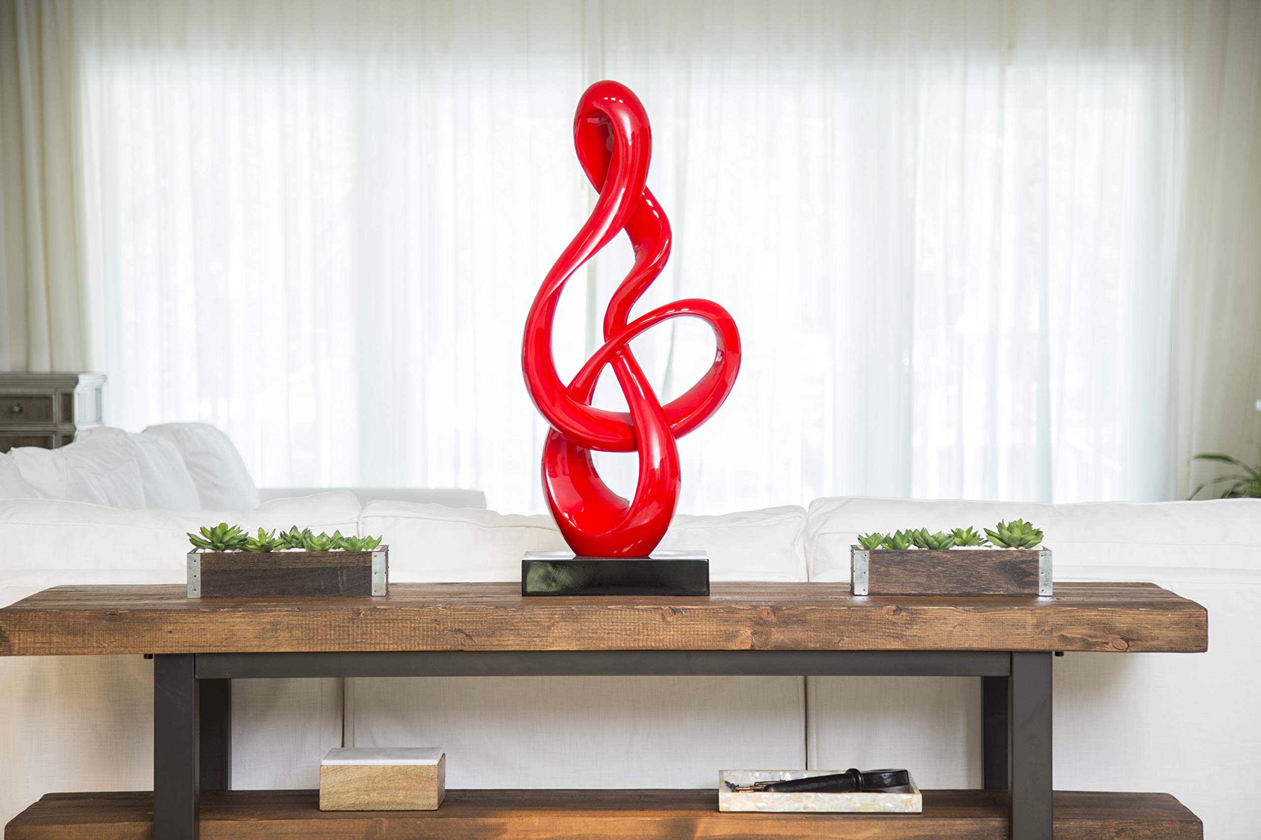Finesse Decor Abstract Treble Resin Sculpture Decorative Table ...