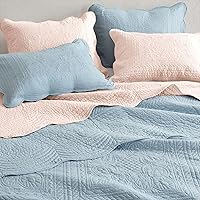 Vista 8 de Juego de edredón King de Madison Park, juego de colcha damasquino para cama tamaño King, juego de edredón de tamaño king con borde de escalope