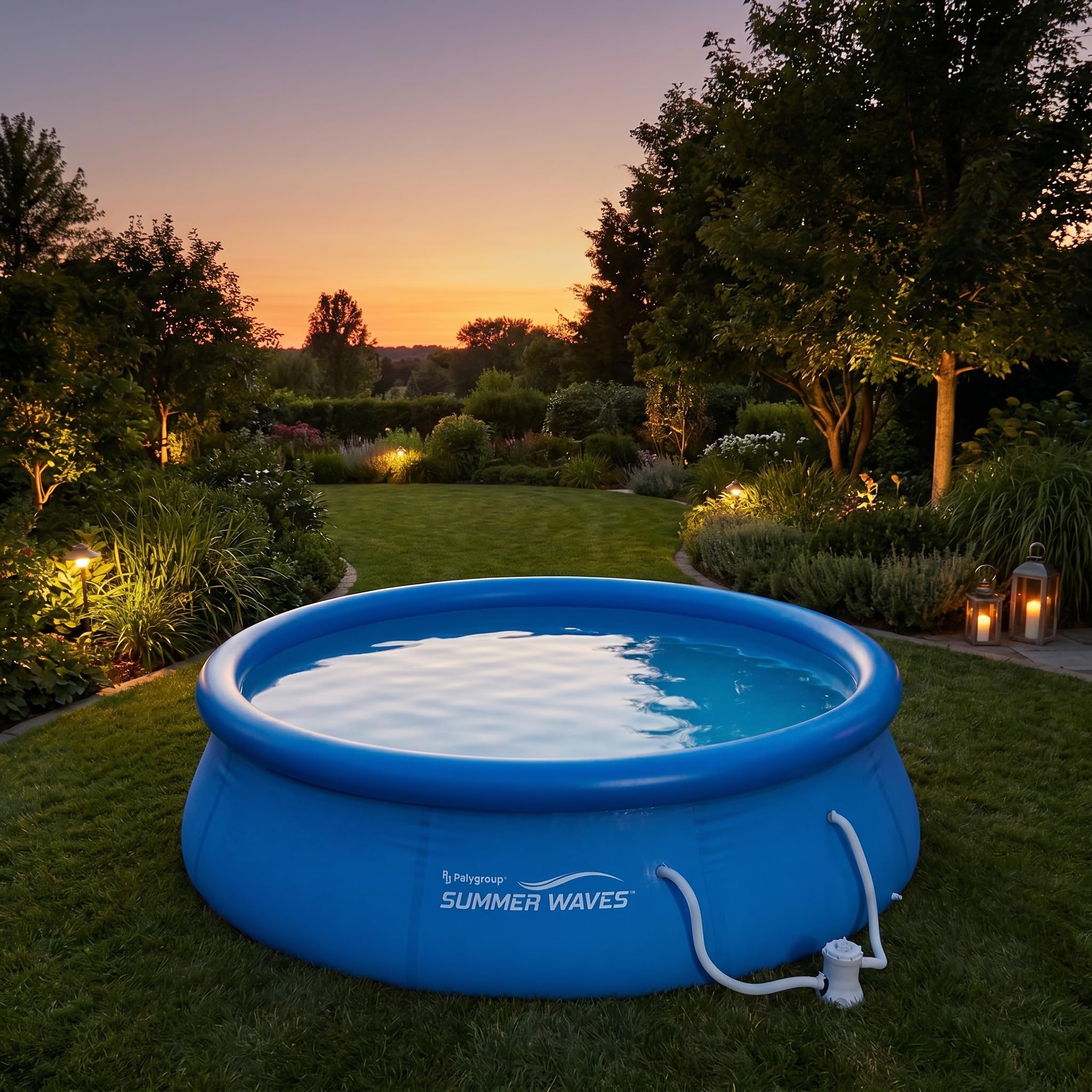 Summer Waves Fast Set Quick Up Piscina 366 x 91 cm swimming pool Familias Piscina con bomba de filtro