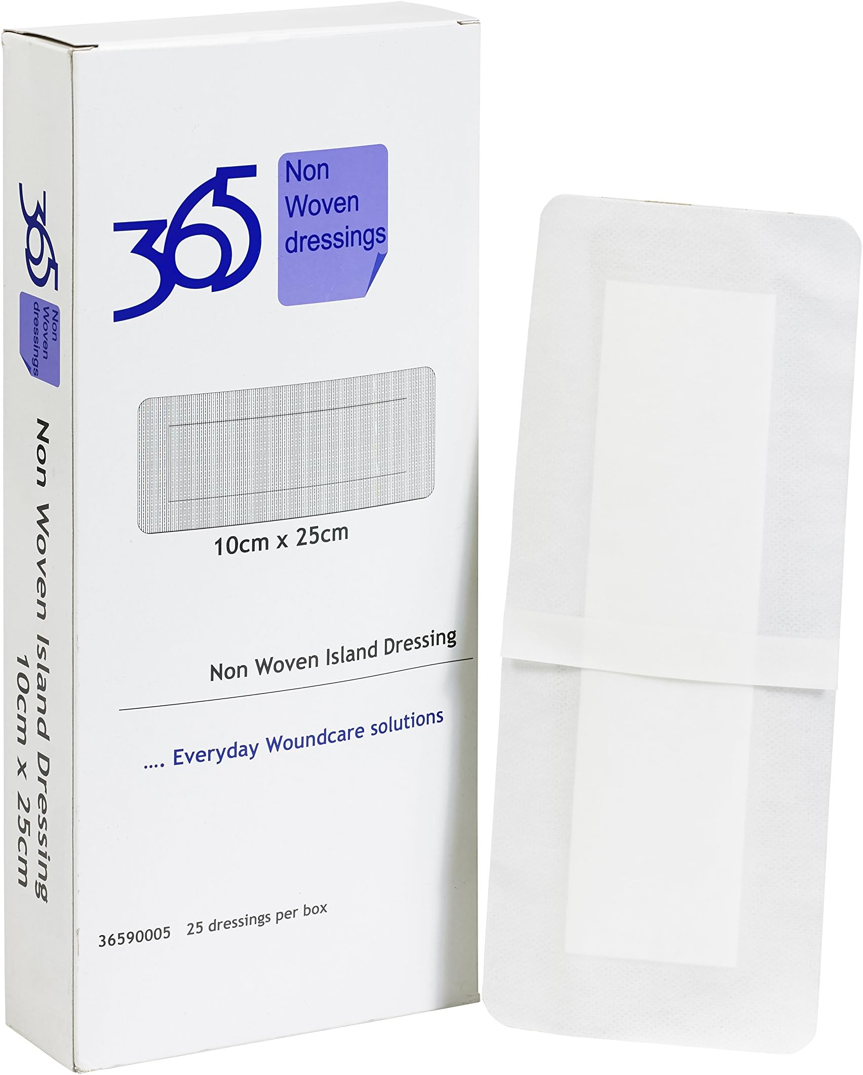 365 Non Woven Island Dressing 10 x 15 cm - Pack of 50 (Ref 36590003)