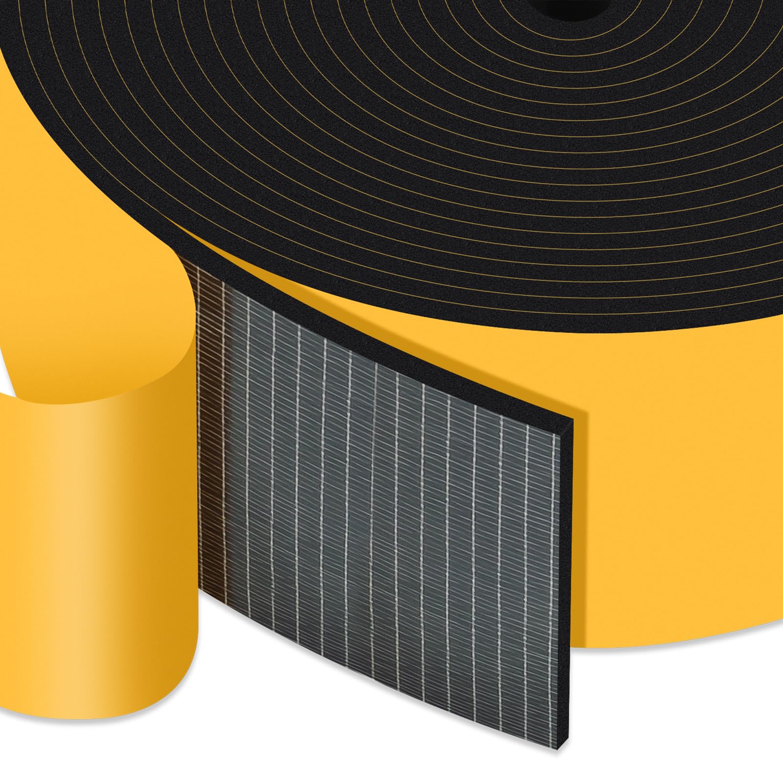 Extra Wide Foam Tape for Doors &amp; Windows, Strong Adhesive 2x1/8In