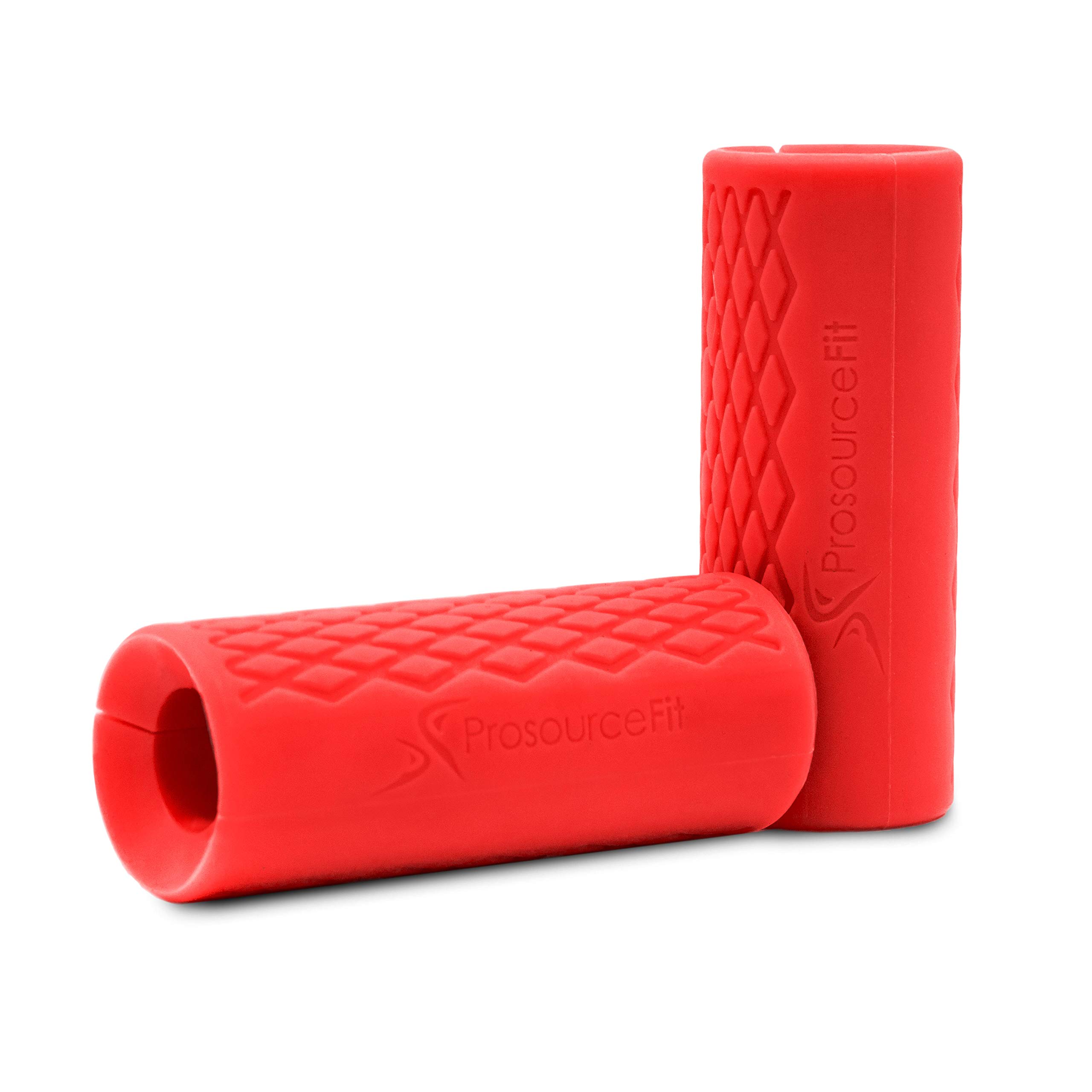 ProsourceFit Thick Grips for Dumbbell and Barbell, 1.9-in Axle Bar Adapter for Weightlifting and Strength Training