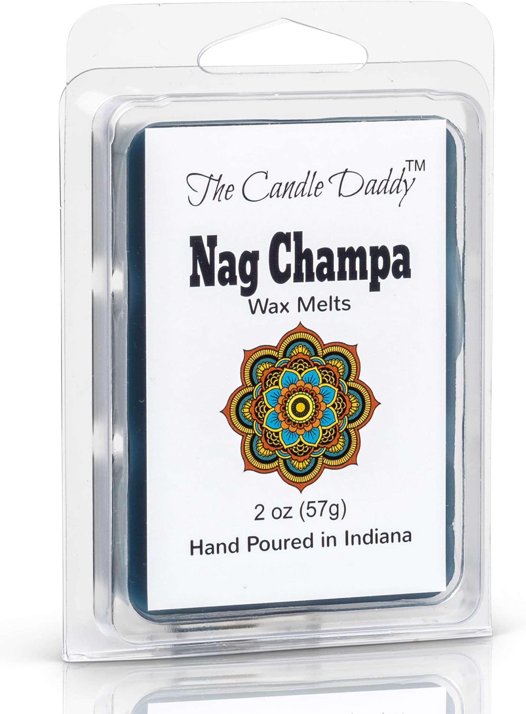 The Candle Daddy Nag Champa Incense Scented Melt- Maximum Scent Wax Cubes/Melts- 1 Pack -2 Ounces- 6 Cubes
