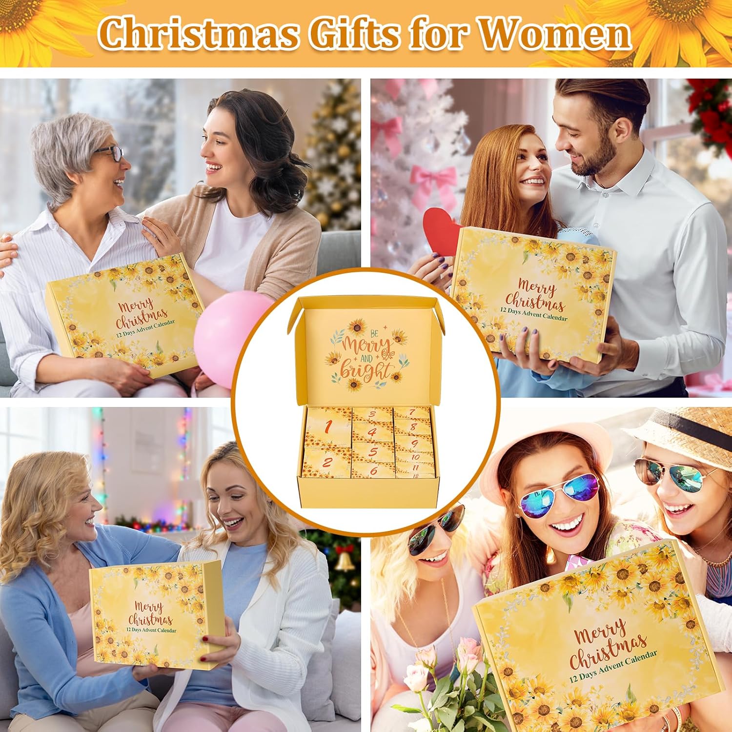 Advent Calendar 2025 - Advent Calendar for Adults -12 Days of Christmas Advent Calendar Sunflower Gifts for Women, Spa Gift Baskets, Advent Beauty Calendar for Teenage Girls, Mom , Wife, Girlfriend, Sister 13Pcs - Image 7