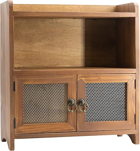 COLLECTIVE HOME - Armario de almacenamiento de 2 niveles, gabinete de encimera, organizador de madera para cocina, sala de estar, dormitorio, baño,